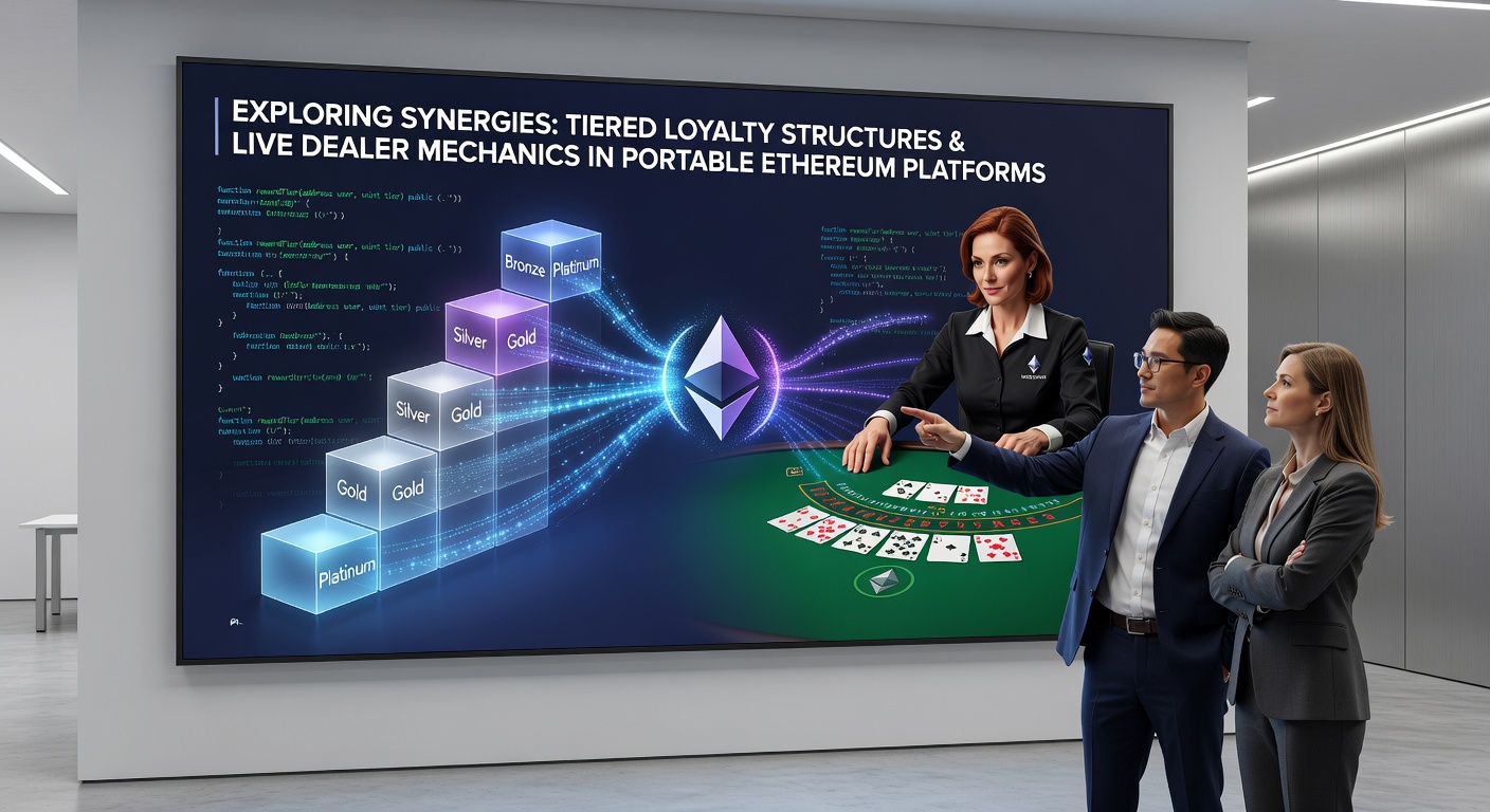 Darstellung von gestaffelten Treueprogrammen und Live-Dealer-Integration auf mobilen Ethereum-Plattformen
