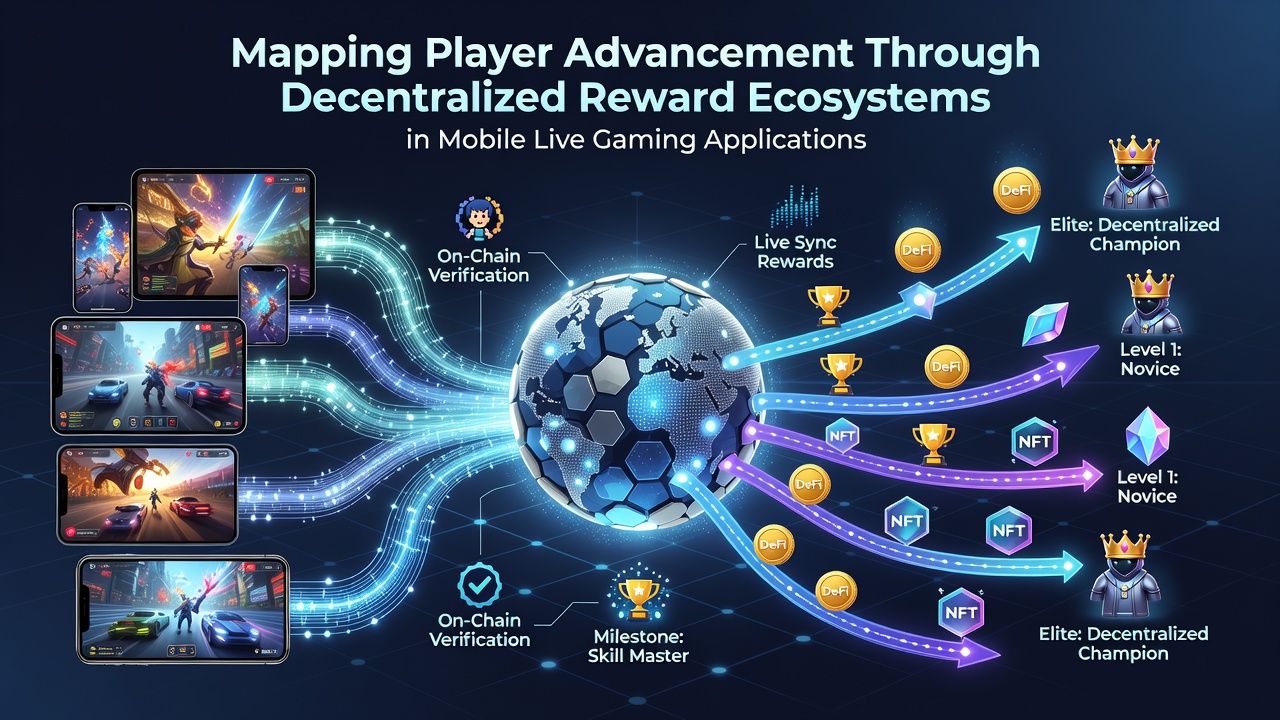 Darstellung dezentralisierter Belohnungspfade in mobilen Gaming-Apps mit Blockchain-Elementen