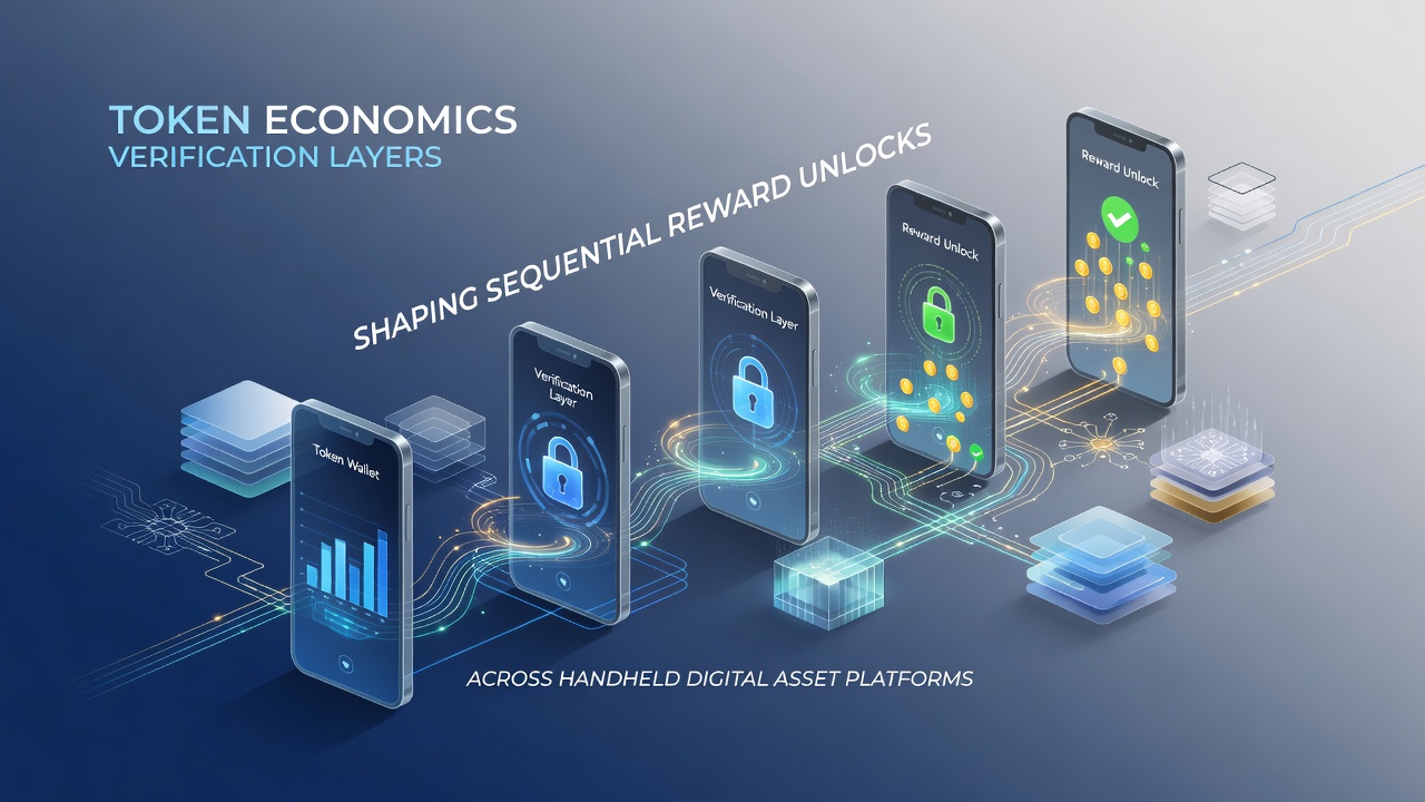 Darstellung von Token-Ökonomie und Verifizierungsschichten auf mobilen Plattformen mit sequenziellen Belohnungsfreischaltungen