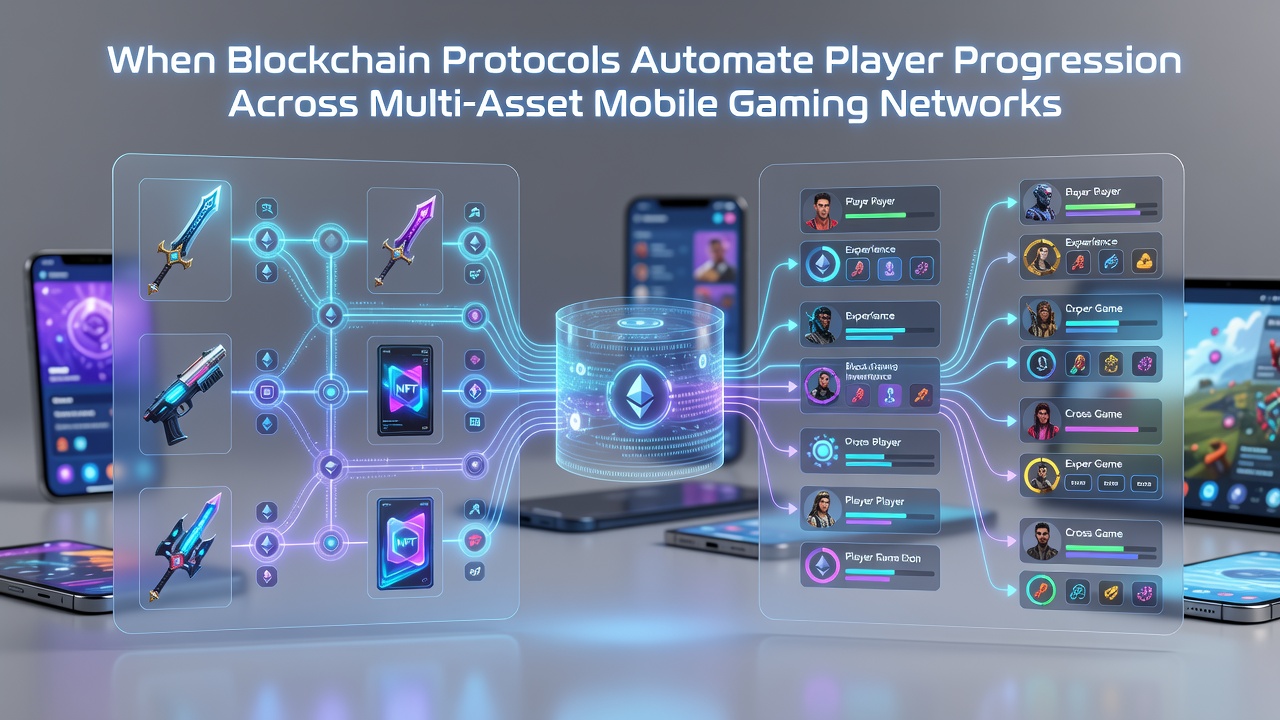 Automatisierte Progression über mobile Gaming-Netzwerke mit dezentralen Assets